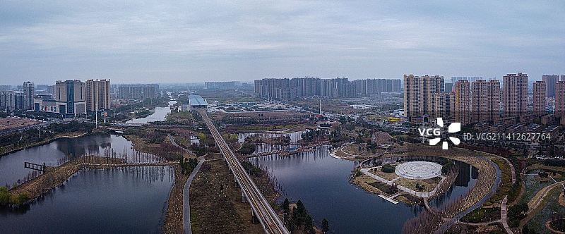 孝感 孝南区 地标 航拍素材 湖北省 孝感市 城市 商业图片素材