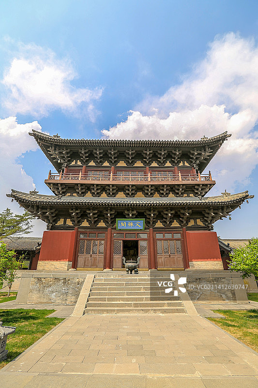 山西省大同市华严寺（上华严寺）文殊阁图片素材