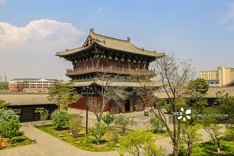 山西省大同市华严寺（上华严寺）文殊阁图片素材