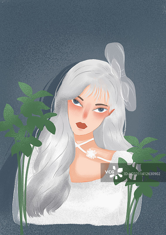 少女头像图片素材