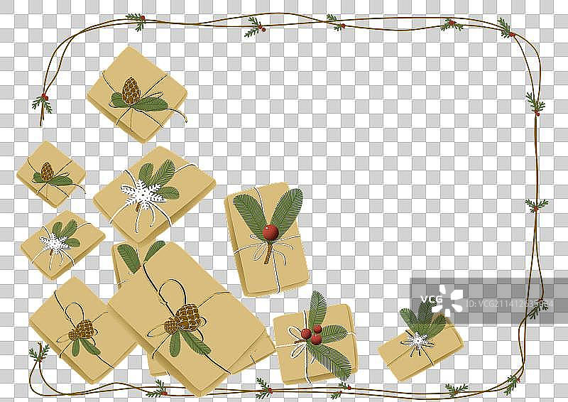 圣诞节—圣诞礼盒组图片素材