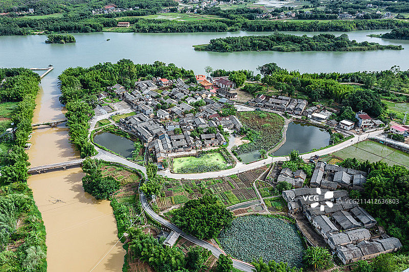 广东河源东源苏家围村图片素材