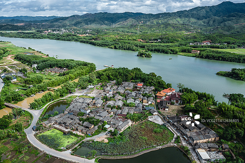 广东河源东源苏家围村图片素材