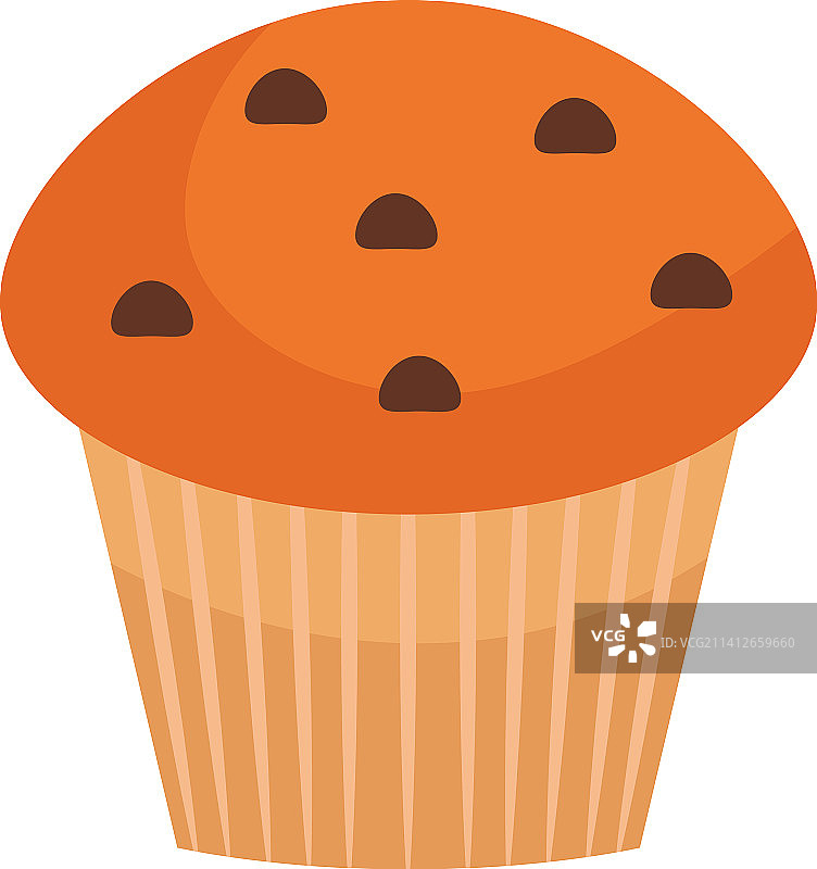 巧克力碎片玛芬蛋糕图片素材