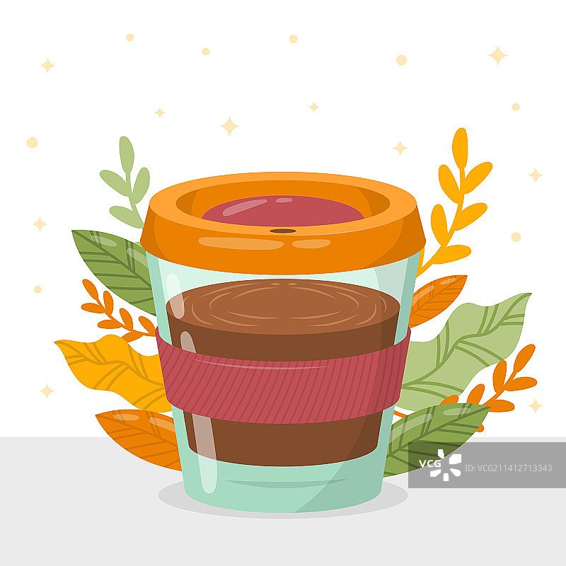 扁平风格环保杯图片素材