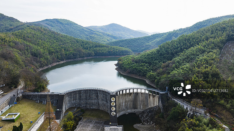 天目湖平桥石坝景色 #12月打卡挑战#图片素材