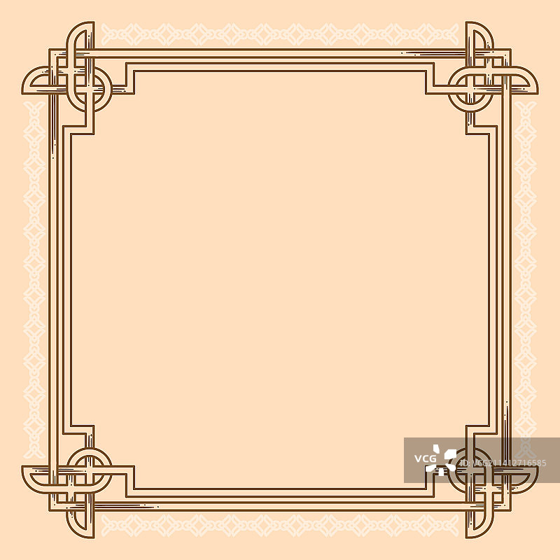 手绘凯尔特边框设计图片素材