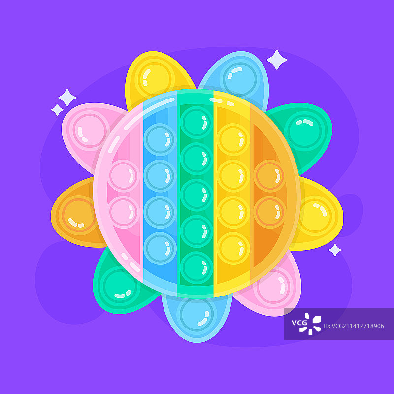 扁平风格Pop It玩具图片素材
