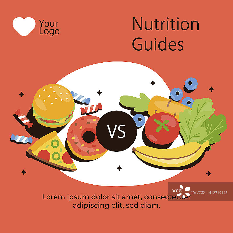 手绘健身营养帖子图片素材