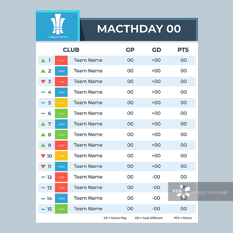 扁平风格足球位置图表信息图图片素材