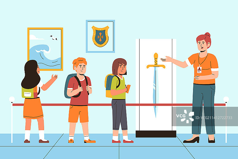 手绘学校旅行背景图片素材