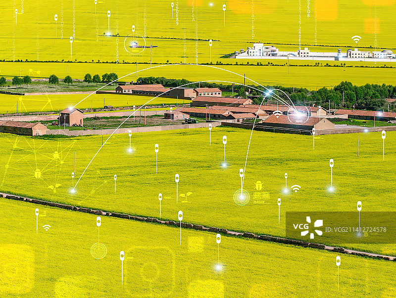 智慧乡村农业乡镇改革大数据云计算助力精准扶贫巩固脱贫攻坚发挥产业特色数据挖掘科学数字信息化三农定点图片素材