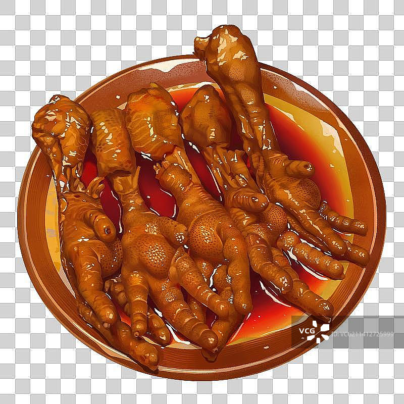 卤鸡爪图片素材