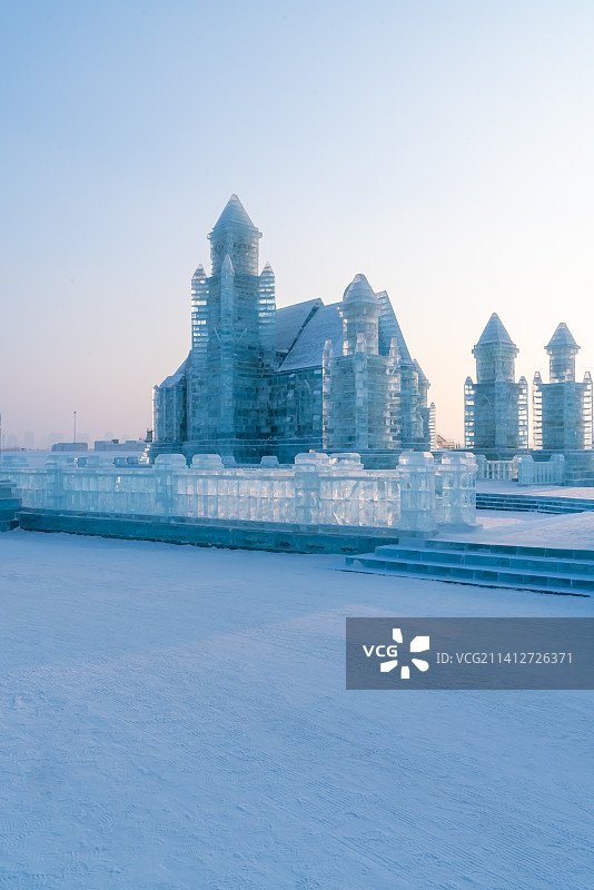 哈尔滨冰雪大世界风光图片素材