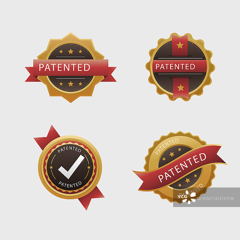 渐变专利标签合集图片素材