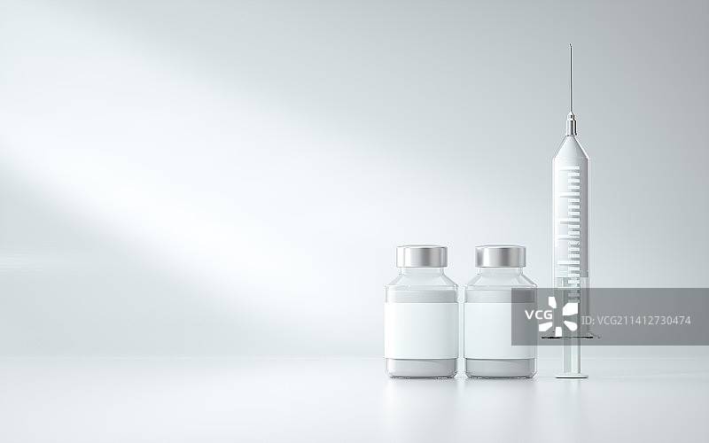 医疗疫苗和注射器图片素材