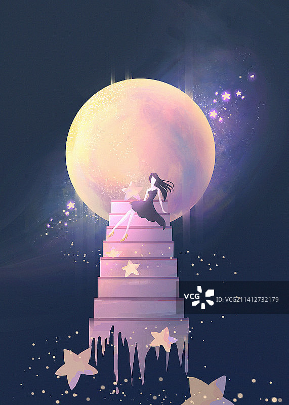 通往星球的阶梯图片素材