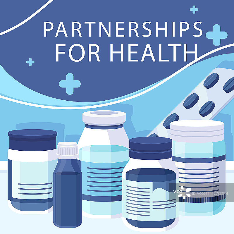 手绘医疗机构帖子图片素材