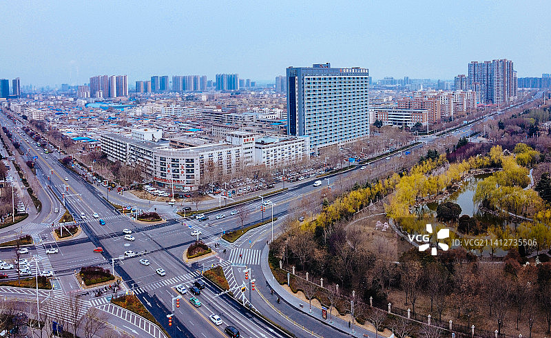 安阳 文峰区 地标 航拍素材 河南省 安阳市 城市 商业图片素材