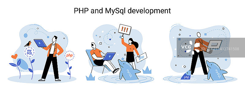 PHP和MySQL网站开发图片素材