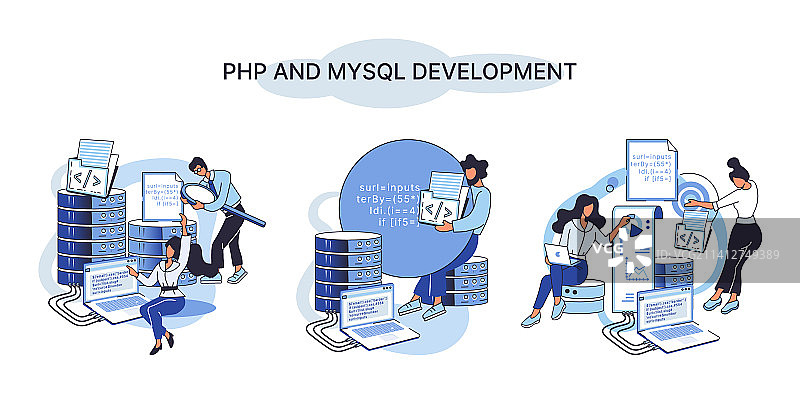 PHP和MySQL网站开发图片素材