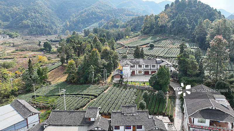 贵州省遵义市湄潭县兴隆镇龙凤村农村风光图片素材