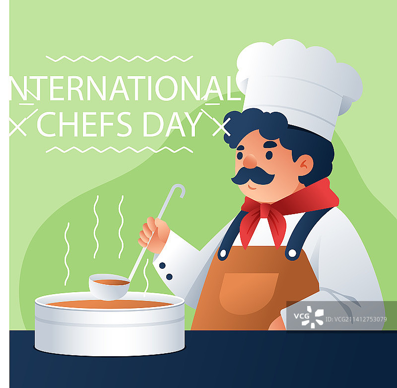 国际厨师节渐变设计图片素材