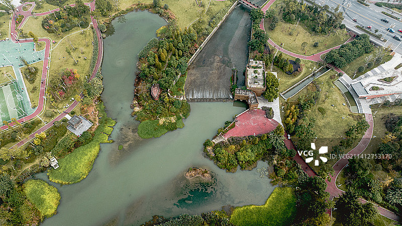 夹江县湿地公园图片素材