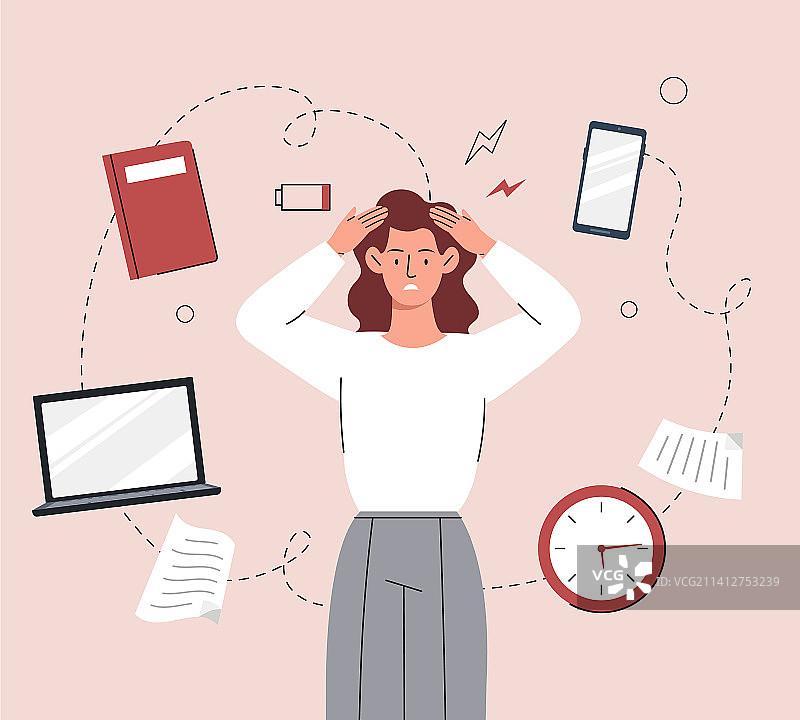 不知所措的女人图片素材