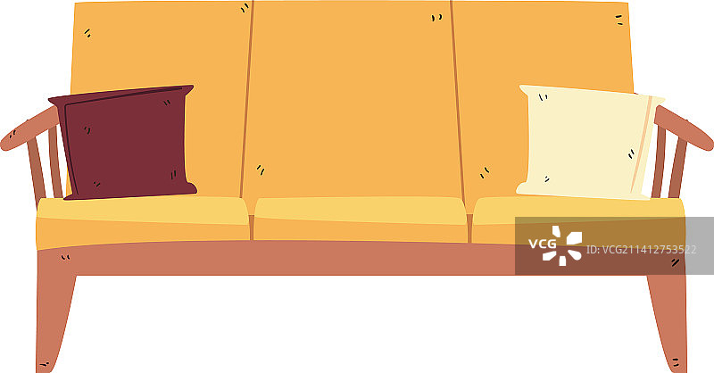 扁平风格室内沙发图片素材