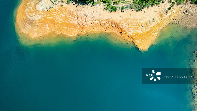 航拍广州市从化区小衫村泸沽湖图片素材