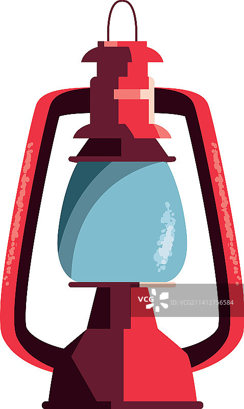 扁平风格露营灯图片素材