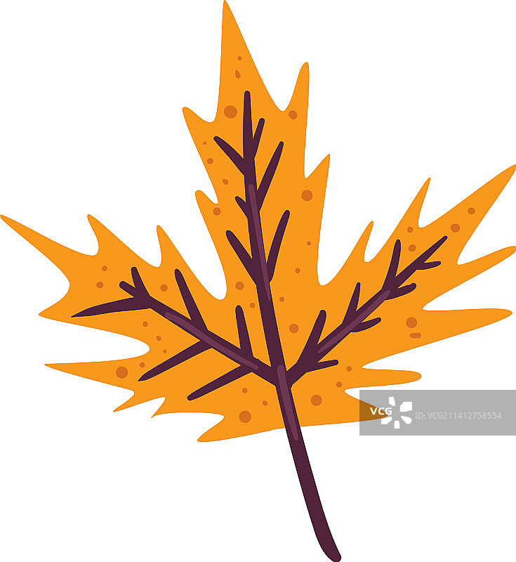 扁平秋季枫叶图片素材