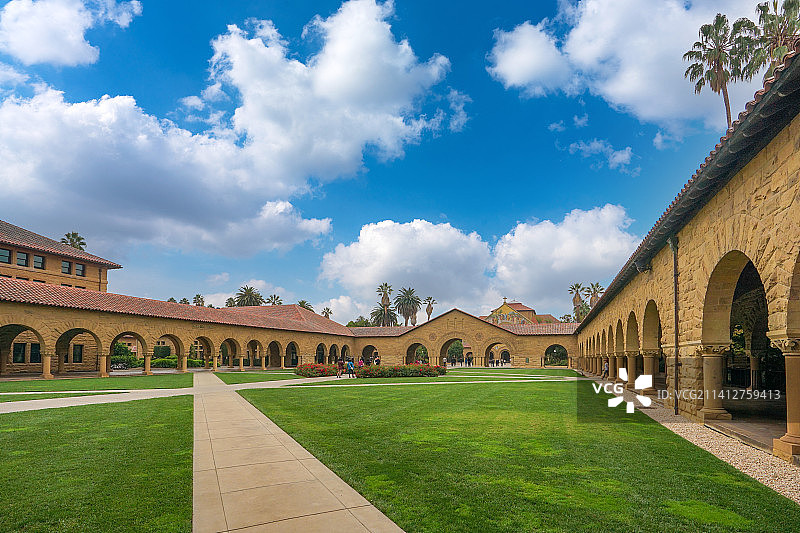 （Stanford）斯坦福大学校园美景图片素材