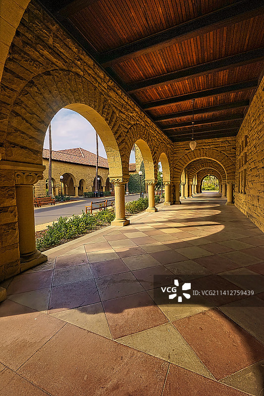 （Stanford）斯坦福大学校园美景图片素材