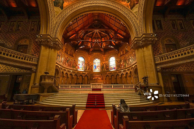 （Stanford）斯坦福大学校园教堂图片素材