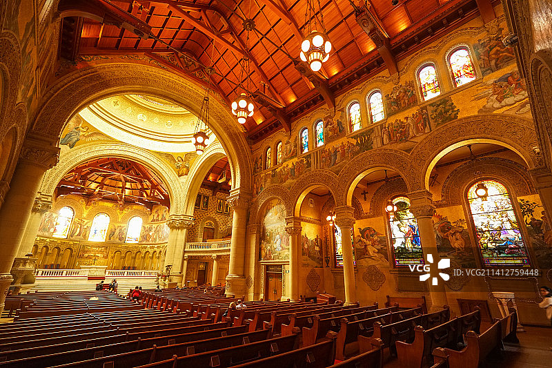 （Stanford）斯坦福大学校园教堂图片素材