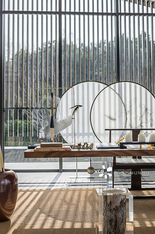 样板间中式书房图片素材