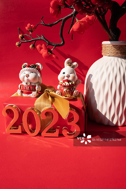 2023年新年兔年春节图片素材