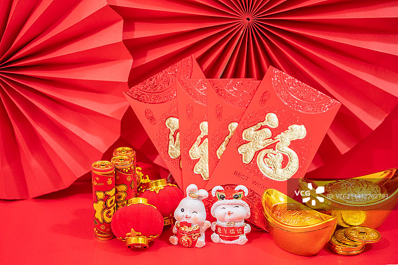 2023年新年兔年春节图片素材