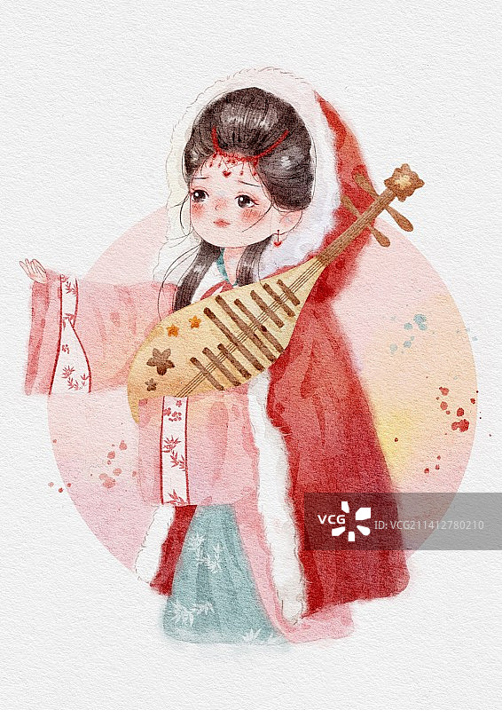 Q版古代四大美女—王昭君图片素材