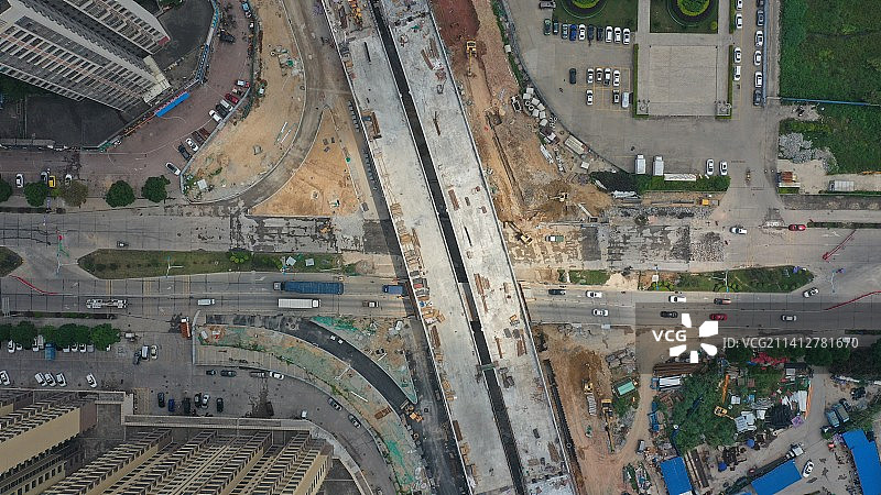 中国工地航拍图片素材