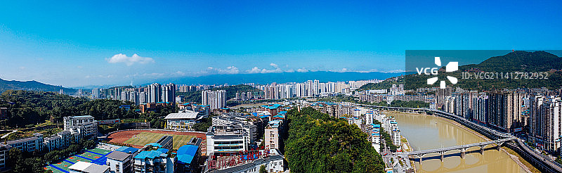 达州 达川区 戛云路 州河 通川中路 人民医院 野茅溪大桥图片素材
