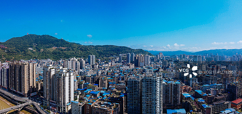 达州 达川区 戛云路 州河 通川中路 人民医院 野茅溪大桥图片素材