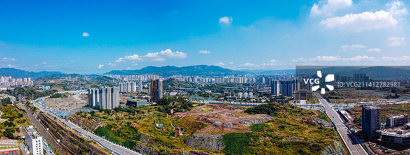 达州 达川区 戛云路 州河 通川中路 人民医院 野茅溪大桥图片素材
