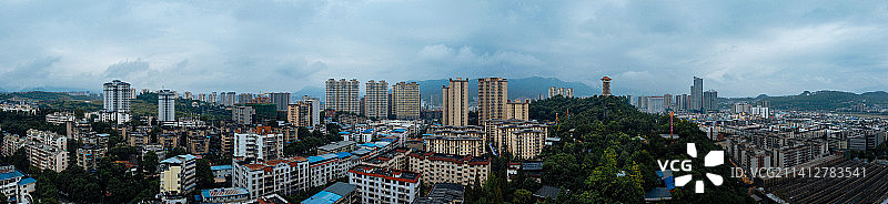 广元 利州区 蜀门北路 凤凰山 嘉陵江 皇泽大桥 则天路图片素材