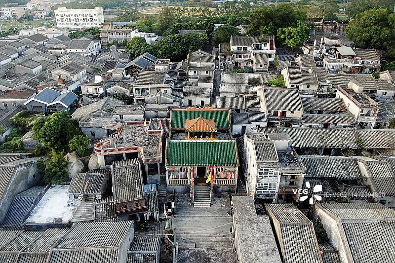 深圳大鹏所城航拍图片素材