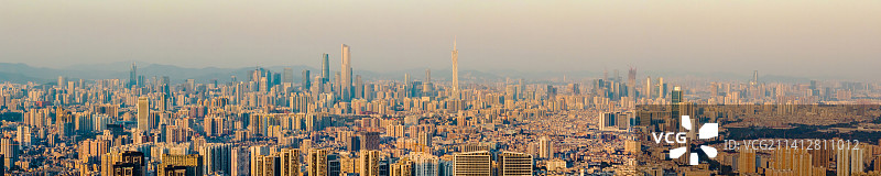 中国广东省广州市城区建筑群图片素材