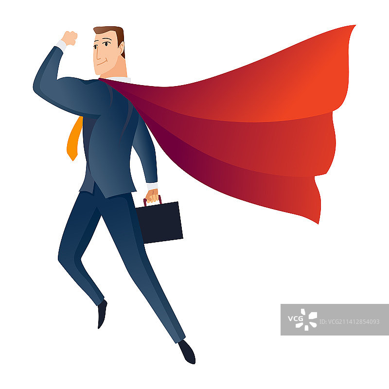 超级英雄造型的办公室工作人员图片素材