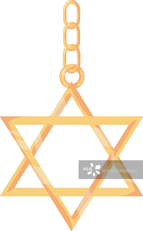 大卫之星吊坠图片素材